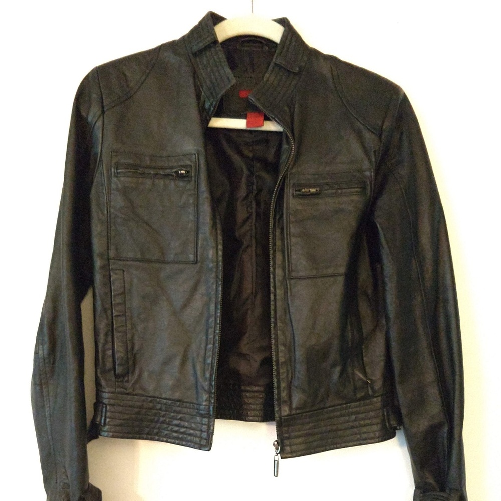 Genuine Leather Moto Jacket